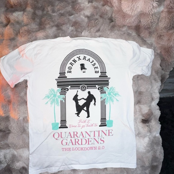 SUPER RARE BORN X RAISED White Tee with Black Graphic - Picture 3 of 11